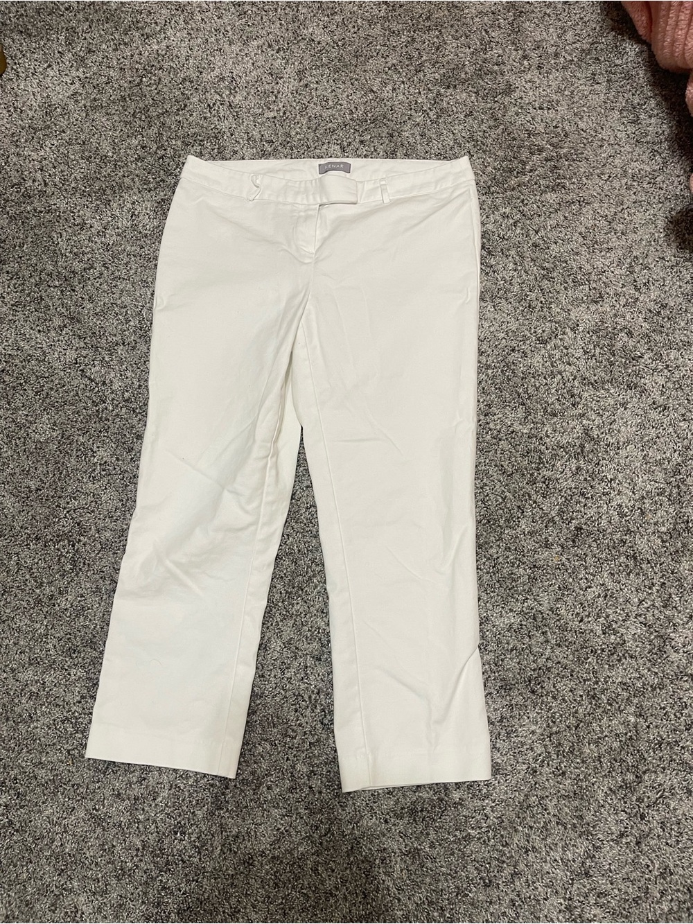 Kenar Women's White Cropped Dress Pants